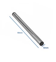 Çelik Sensör Başlığı 6x50mm Kılıf Sıcaklık Isı Sensör Kutusu Metal Tüp Boru Sensör Koruyucu (10 Adet)