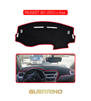 PEUGEOT 301 (2012+) TORPİDO KORUMA HALISI KIRMIZI KENAR