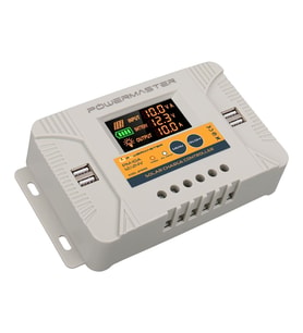 Powermaster PM-10A 12V-24V 10A 4 USB li Dijital Otomatik Solar Şarj Regülatörü Akü Şarj Kontrol Cihazı 12-24 Volt