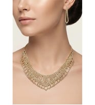 ZİRKON TAŞLI ABİYE KOLYE KÜPE SET