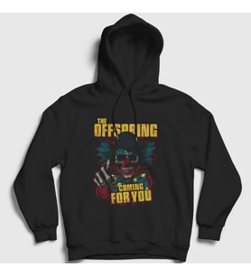 Presmono Unisex Siyah Clown The Offspring Kapüşonlu Sweatshirt 176973tt