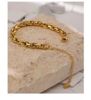 Zincir Gold Çelik Bileklik Sns400191