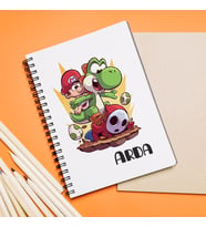 Mario Tasarımlı Defter Kişiye Özel