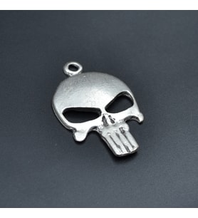 Punisher Cezalandırıcı Kolye Ucu - Antik Gümüş Kaplama - Kod:118