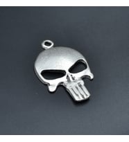 Punisher Cezalandırıcı Kolye Ucu - Antik Gümüş Kaplama - Kod:118