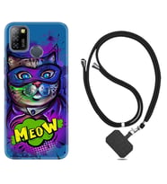 INFINIX Smart 4 5 6 Zero 8 S5 Pro Kılıf Boyun Askılı Silikon Super Meow 1715