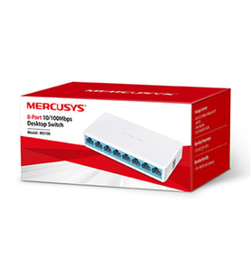 Mercusys Ms108 8 Port 10/100 Plasti̇k Kasa Switch