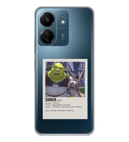 Xiaomi Redmi 13C Uyumlu Shrek Minimalsit Poster Desenli Şeffaf Telefon Kılıfı
