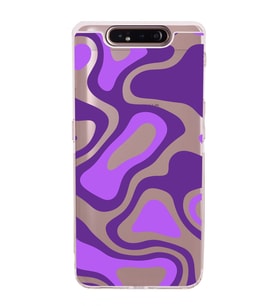 Samsung Galaxy A80  Kamera Korumalı  Kapak Renkli Desen Tasarımlı  Şeffaf Kılıf