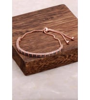 Su Yolu Asansörlü Gümüş Bileklik 3161 (Rose)