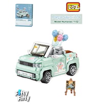 LOZ Car Model Serisi Turkuaz Cabrio Araba 779 Parça Oyuncak Yapım Seti FFLZ-1132 (Standart)