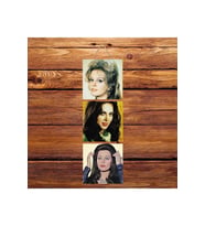 Türkan Şoray Hülya Koçyiğit Fatma Girik Üçlü Retro Ahşap Poster