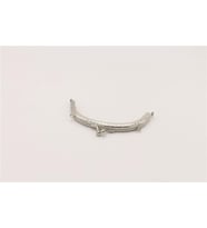 Çanta Klips Oval - 12 cm Gümüş