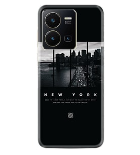 Vivo Y22 Kılıf Silikon Desen Özel Seri New York 1612