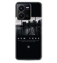Vivo Y22 Kılıf Silikon Desen Özel Seri New York 1612