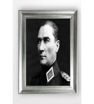 Gümüş Çerçeveli Atatürk Tablo cv1441