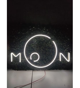 Moon Ay Neon Led Tabela Dekoratif Aydınlatma(50x30cm)