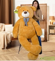 Bubblebear 200 cm Papyonlu Büyük Ayıcık (%100 Yerli) (Kahverengi)
