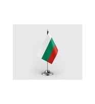 Bulgaristan Devleti Tekli Saten Masa Bayrağı Seti