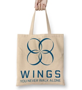 BTS WINGS Bez Çanta Uzun Saplı