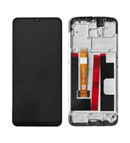 Oppo A5 2020 ile Uyumlu Lcd Ekran Dokunmatik Çıtalı Cph1931 (Siyah)