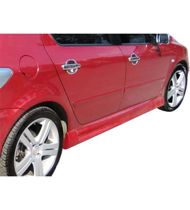 Drs Tuning Peugeot 307 Uyumlu Marşpiyel Telli 2 Parça Fiber 2001-2008