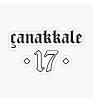 ÇANAKKALE Sticker Etiket Yapıştırma 18CM