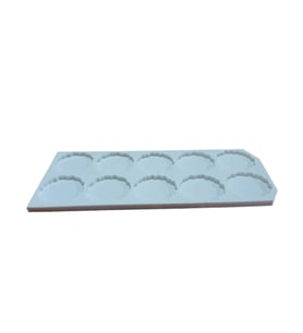 Epoksi  Silikon Kalıp Tırtıklı Kenar Magnet Kalıbı 4.8 CM 10 lu