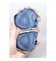 Büyük Merlinite Çifti (Dendiritik Opal) - Cilalanmış Eşleşen Yarım, Müze Kalitesi Numune (468g)