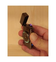 Isme Özel Usb Şarjlı Saatli Çift Arklı Rüzgarda Sönmeyen Çakmak