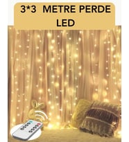 3x3 Metre Perde LED Işık – Parti ve Bahçe Dekorasyonu