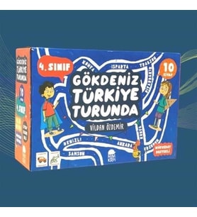 4.SINIF GÖKDENİZ TÜRKİYE TURUNDA 10 KİTAP SET - MAVİ KİRPİ 