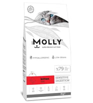 Molly Hipoalerjenik Kuzulu Düşük Tahıllı  Yavru Kedi maması  2kg