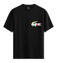 Color Gator - %100 Pamuklu Erkek Siyah Tişört - Premium Quality (Beyaz)