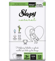Sleepy Bebek Bezi Natural Beden:3+ (5-10KG) Midi Plus 52 Fırsat Pk