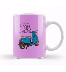 Live More Vespa 01 Kupa Bardak Porselen