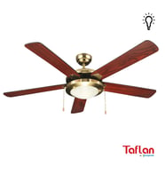 Kaşkar-Taflan D52018-Ahşap Lambalı Tavan Vantilatörü