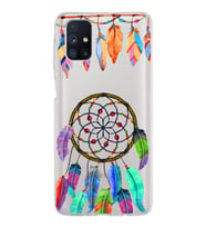 PrintiFy Samsung Galaxy M51 ile Uyumlu 1mm Slim Fit Nazar Boncuğu 6 Baskılı Şeffaf  Kılıf