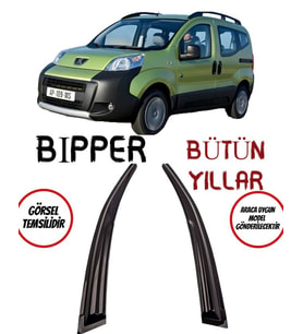 Peugeot Bipper Cam Rüzgarlığı 2-li Tüm Yıllar