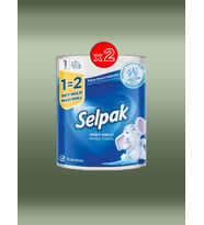 Selpak Kağıt Havlu - Dev Rulo - 3 Katlı - 1 Adet - 2 Paket (000K2)