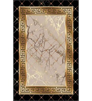 Eliana Home Baskılı, Yıkanabilir Kaymaz Taban Salon Halısı LNA1833-SM99 100x150 cm (Kahverengi)