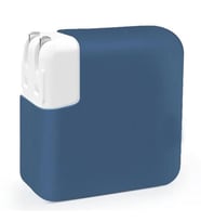 Coverzone Apple ile uyumlu G�� Adapt�r� Silikon K?l?f 85 W, 87 W - ve 96 W USB-C G�� Adapt�r� Silikon K?l?f Koruma Macbook ile uyumlu G�� Adapt�r� Renkli K?l?f (Lacivert, 96W)