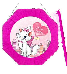 Pinyata Pembe Kedi Pinyata 42 cm + Sopası