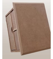 Hobi Adn 90241 Dekoratif Makyaj Kutusu 3 Çekmece Ahşap MDF HAM El Yapım