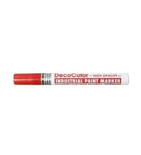 Marvy Markör İndustrıal Paint Suya Ve Isıya Dayanıklı Fiber Uç 4.5 MM Kırmızı (1 Adet)