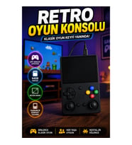 Retro Oyun Konsolu Çift Analog Joystick 64GB IPS Ekranlı Taşınabilir El Konsolu