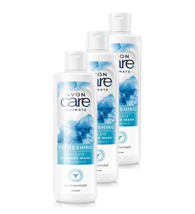 Avon Care Intimate Refreshing E Vitamini İçeren Dış Genital Bölge Temizleyici 250 Ml. Üçlü Set