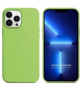 Apple iPhone 13 Pro 6.1'' Liquit Lansman Silikon Yeşil