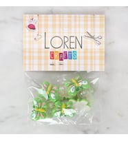 Loren Crafts Yeşil 8'li Düğme - 3019