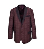 Erkek Bordo Tek Blezır Ceket Kapitone 6 Drop BGL-ST02544